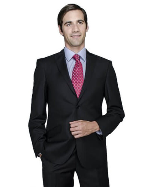 David Major Classic Fit Suit Jacket - Black