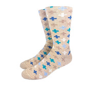 Collins Clothiers Plus Sign Socks - Taupe