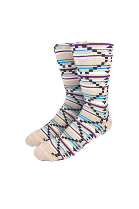 Collins Clothiers Aztec Socks - Taupe