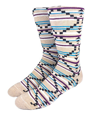 Collins Clothiers Aztec Socks - Taupe