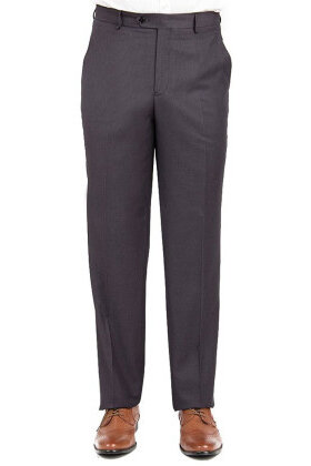 David Major Classic Fit Dress Pants - Charcoal