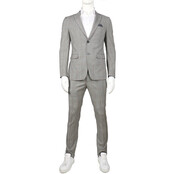 Horst Plaid Suit - Grey