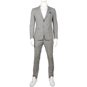 Horst Plaid Suit - Grey