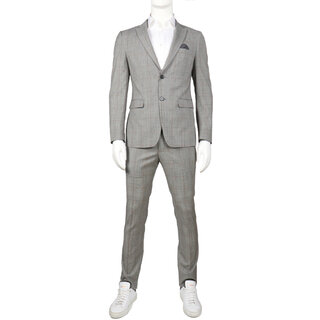 Horst Plaid Suit - Grey
