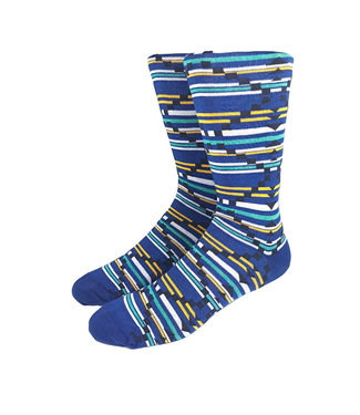 Collins Clothiers Aztec Socks - Navy