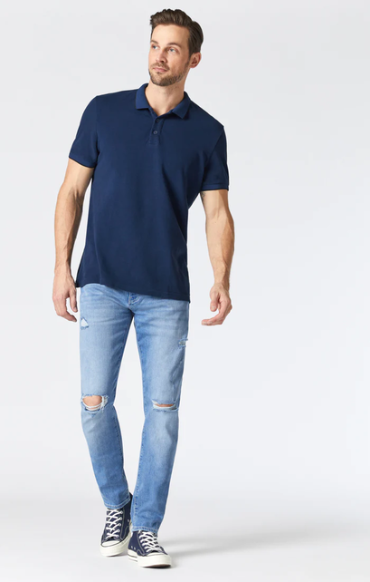 MAVI Jake Slim Leg Jeans - Mid Ripped La Vintage