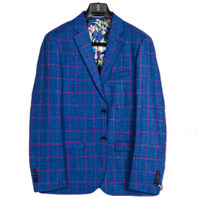 SOUL OF LONDON SPORT COAT - COBALT WINDOW PANE