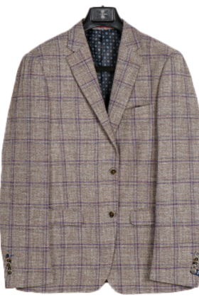 SOUL OF LONDON SPORT COAT - BROWN PLAID