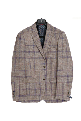 SOUL OF LONDON SPORT COAT - BROWN PLAID