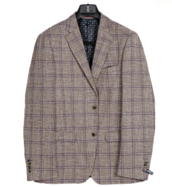 SOUL OF LONDON SPORT COAT - BROWN PLAID SOUL OF LONDON SPORT COAT - BROWN PLAID