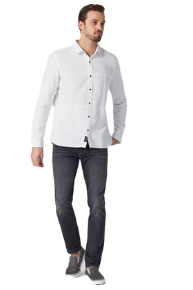 MAVI Jake Slim Leg Jeans - Dark Smoke