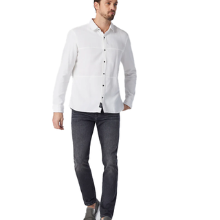 MAVI Jake Slim Leg Jeans - Dark Smoke