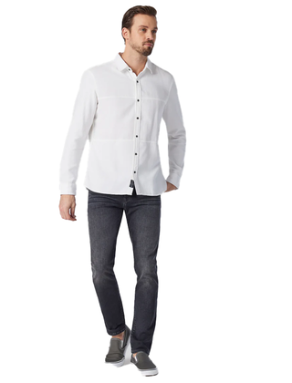 MAVI Jake Slim Leg Jeans - Dark Smoke