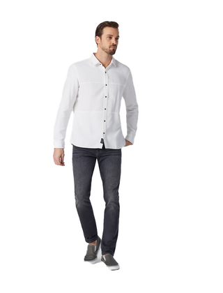 MAVI Jake Slim Leg Jeans - Dark Smoke