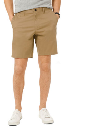 Michael Kors Washed Cotton Shorts- Khaki