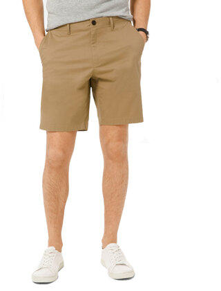 Michael Kors Washed Cotton Shorts- Khaki