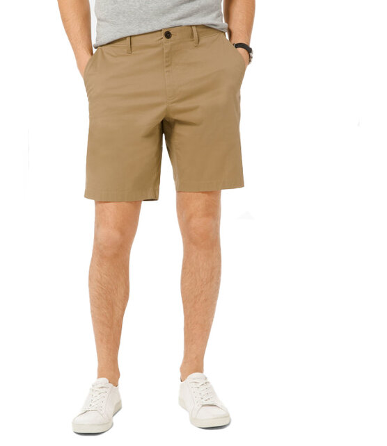 Michael Kors Washed Cotton Shorts- Khaki