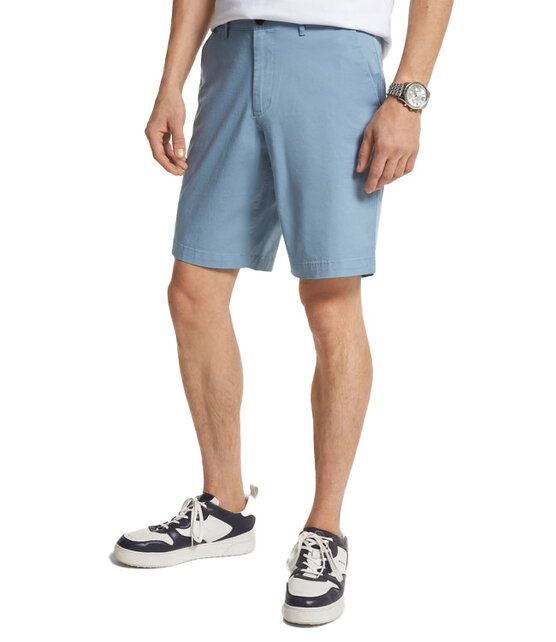 Michael Kors Washed Cotton Shorts-Chambray