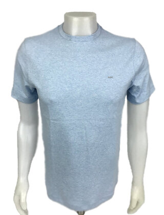 Michael Kors Liquid Crew Neck Jersey - Sky Blue