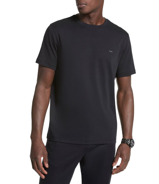 Michael Kors Liquid Crew Neck Jersey - Black