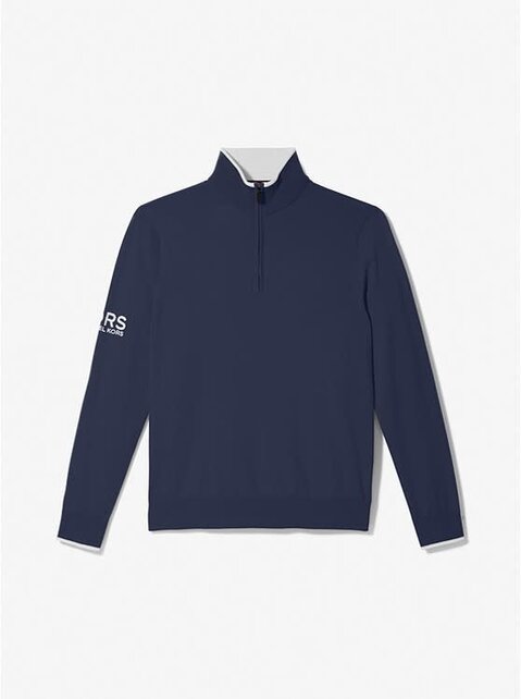 Michael Kors Golf Quarter-Zip Sweater - Dark Midnight
