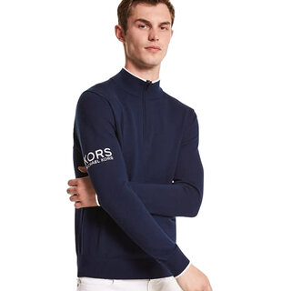 Michael Kors Golf Quarter-Zip Sweater - Dark Midnight