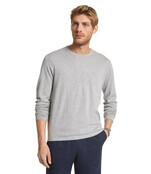 Michael Kors Cotton Jersey Crewneck Sweater - Heather Grey Michael Kors Cotton Jersey Crewneck Sweater - Heather Grey