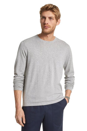 Michael Kors Cotton Jersey Crewneck Sweater - Heather Grey