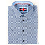 Soul Of London Soul of London Short Sleeve Dress Shirt - Blue