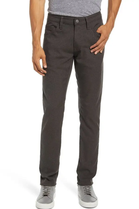 MAVI Jake Slim Leg Jeans - Brown Feather Tweed