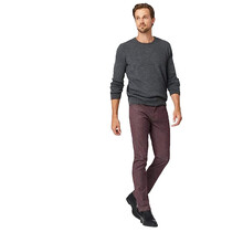 MAVI Jake Slim Leg Jeans - Burgundy Feather Tweed