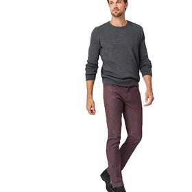 MAVI Jake Slim Leg Jeans - Burgundy Feather Tweed