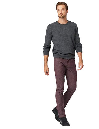 MAVI Jake Slim Leg Jeans - Burgundy Feather Tweed