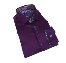 Purple Au Noir Pattern Dress Shirt
