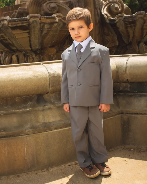 Peanut Butter Joey Boy's Suit - Charcoal