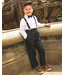 Peanut Butter Peanut Butter Boy's Barn Wedding Set - Black