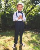 Peanut Butter Boy's Barn Wedding Set - Navy