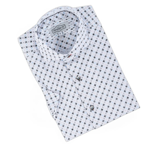 7 Downie St. Short Sleeve Pattern Dress Shirt - 6516A