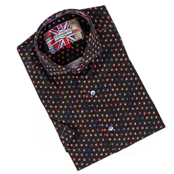 7 Downie St. Short Sleeve Pattern Dress Shirt - Multi