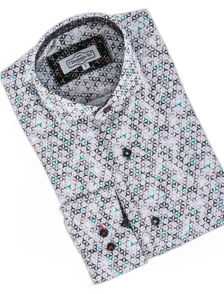 7 Downie St. Pattern Dress Shirt - 6012
