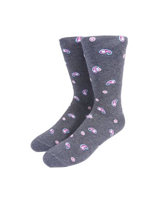 Collins Clothiers Small Paisley Socks - Black