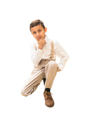 Peanut Butter Boy's Barn Wedding Set - Sand