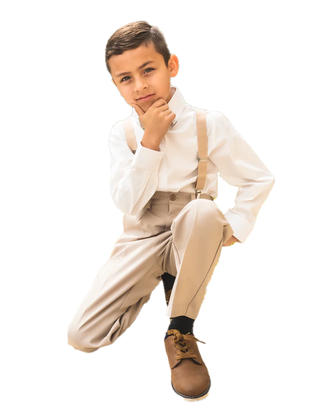 Peanut Butter Boy's Barn Wedding Set - Sand