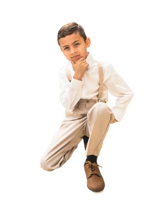 Peanut Butter Boy's Barn Wedding Set - Sand