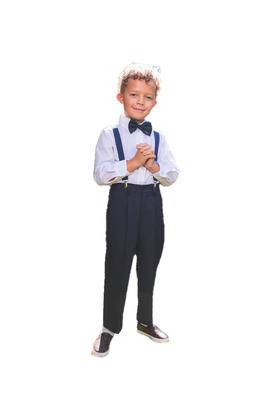 Peanut Butter Boy's Barn Wedding Set - Navy