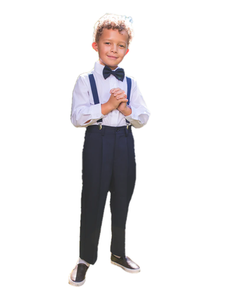Peanut Butter Boy's Barn Wedding Set - Navy