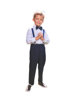 Peanut Butter Boy's Barn Wedding Set - Navy