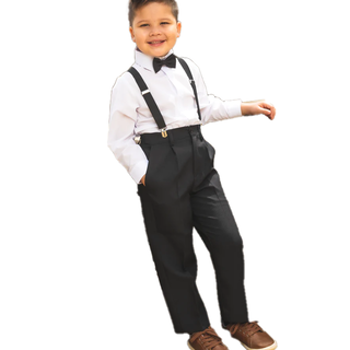 Peanut Butter Boy's Barn Wedding Set - Black