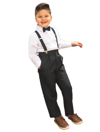 Peanut Butter Boy's Barn Wedding Set - Black