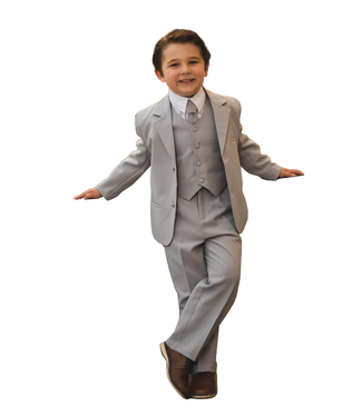 Peanut Butter Peanut Butter Joey Boy's Suit - Light Grey